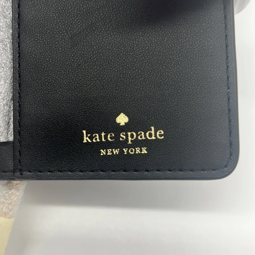 Kate Spade Natalia Medium Compact Bifold Wallet Black